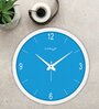 Tic Toc Blue Plastic Wall Clock