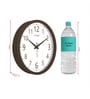 Tic Toc Brown & White Plastic Wall Clock