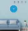 Tic Toc Blue Plastic Wall Clock