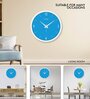 Tic Toc Blue Plastic Wall Clock
