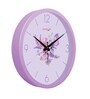 Tic Toc Purple Plastic Wall Clock