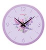 Tic Toc Purple Plastic Wall Clock