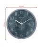 Tic Toc Silver & Grey Plastic Wall Clock