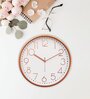Tic Toc White Plastic Wall Clock