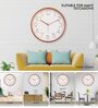 Tic Toc White Plastic Wall Clock