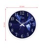 Tic Toc Blue & White Plastic Wall Clock