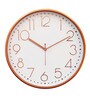 Tic Toc White Plastic Wall Clock