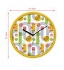 Tic Toc Yellow Plastic 11 Inches Decorative Wall Clock