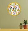Tic Toc Yellow Plastic 11 Inches Decorative Wall Clock