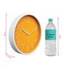 Tic Toc Yellow & White Plastic Wall Clock
