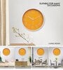 Tic Toc Yellow & White Plastic Wall Clock