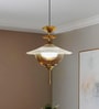 Tiered Glass Globe Pendant Light with 3 Color Modes