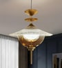 Tiered Glass Globe Pendant Light with 3 Color Modes