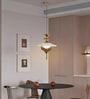 Tiered Glass Globe Pendant Light with 3 Color Modes