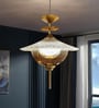 Tiered Glass Globe Pendant Light with 3 Color Modes