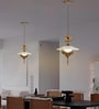 Tiered Glass Globe Pendant Light with 3 Color Modes