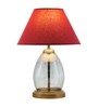 Tiered Smoke Luster Glass Table Lamp