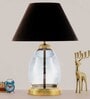Tiered Smoke Luster Glass Table Lamp