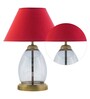 Tiered Smoke Luster Glass Table Lamp