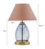 Gerard Customized Cotton Fabric Shade Night Lamp With Metal & Glass Base