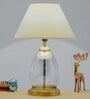 Tiered Smoke Luster Glass Table Lamp