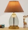Gerard Customized Cotton Fabric Shade Night Lamp With Metal & Glass Base