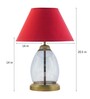 Tiered Smoke Luster Glass Table Lamp