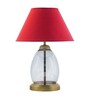 Tiered Smoke Luster Glass Table Lamp