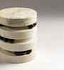 Tierra White Marble End Table In White Finish