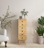 Tierra Solid Wood Chest Of Drawers In Natural Finish