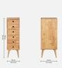 Tierra Solid Wood Chest Of Drawers In Natural Finish