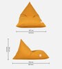 Tierra XXXL Bean Bag With Beans In Mustard Colour