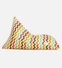 Tierra XXXL Printed Bean Bag With Beans In Multicolour