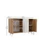 Tigris  Sideboard In Canyon Oak & White Finish