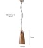 Tigris Brown Glass Hanging Lamp