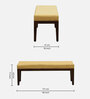 Tilapia Upholstered Bench In Yellow Colour