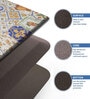 Tile Abstract Microfibre 30x18 Inches Anti Skid Door Mat