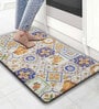 Tile Abstract Microfibre 30x18 Inches Anti Skid Door Mat