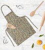 Tiled Art D3  Multicolor Polycotton Full-Length Neck To Knee Apron