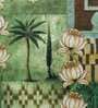 Tiled Lotus Extravaganza Velvet 16x16 Inch Cushion Cover
by India Circus