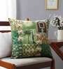 Tiled Lotus Extravaganza Velvet 16x16 Inch Cushion Cover
by India Circus