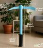 Blue And Black Ergonomic Heavy Duty Manual Garden Tiller