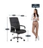 Tillie Leatherette Executive Chair in Black Colour