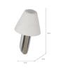 Tilt Metal Wall Mounted Uplight Sconce (Silver)
