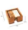 Timber & Stone Coasters with Holder (Set of  4)