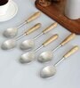 Timber Touch Matt Wooden Handle Table Spoons (Set of 6)