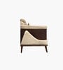 TimberElegance Fabric Three Seater Sofa in Beige Colour