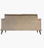 TimberElegance Fabric Three Seater Sofa in Beige Colour