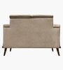 TimberElegance Fabric Two Seater Sofa in Beige Colour