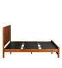 Timberland Solid Wood Queen Size Bed in Wenge Finish